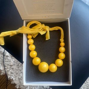 Yellow Beaded Choker